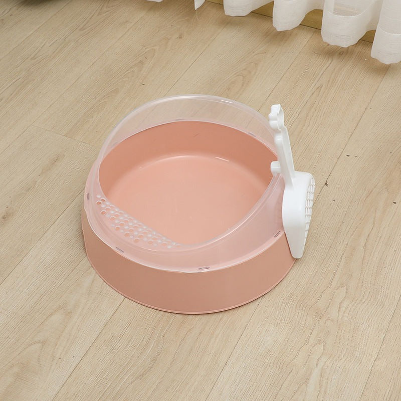 Large Enclosed Cat Litter Box with Scoop & Odor Control