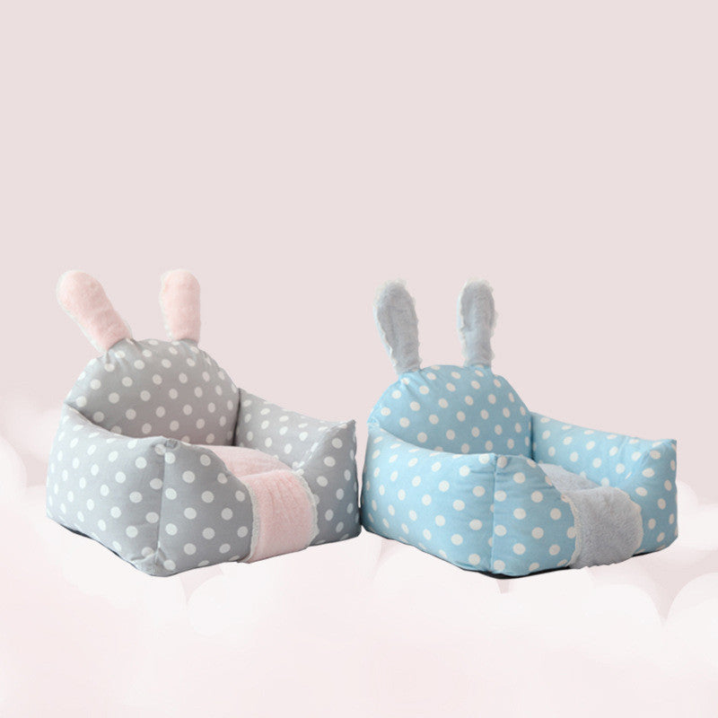 Washable Pet Nest Bed – Cozy Multi-Season Bed