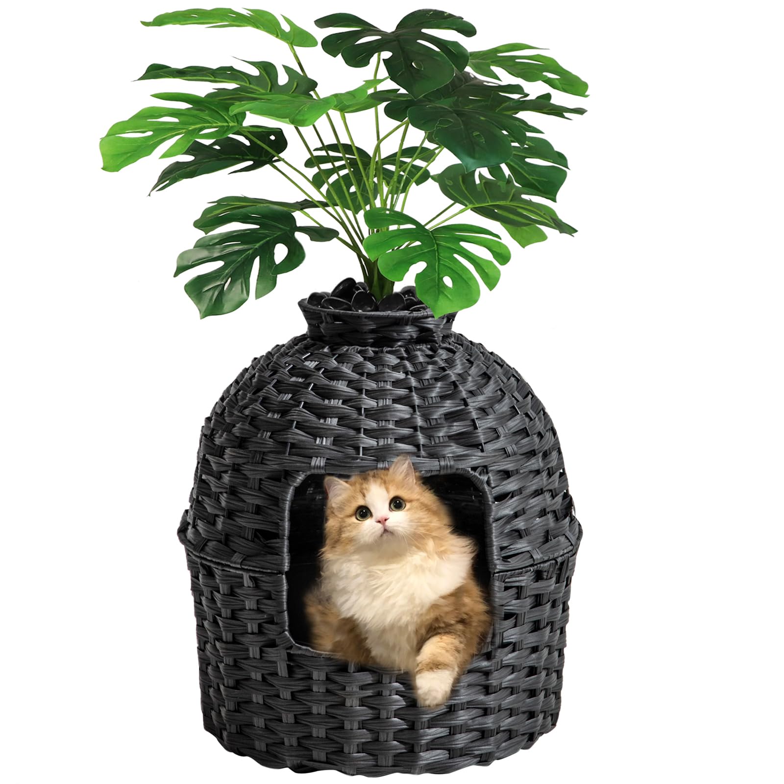 Hidden Cat Litter Box Plant Pot - Large Enclosed Litter Box Furniture