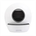 Large Smart Enclosed Cat Litter Box with Scoop - Gray