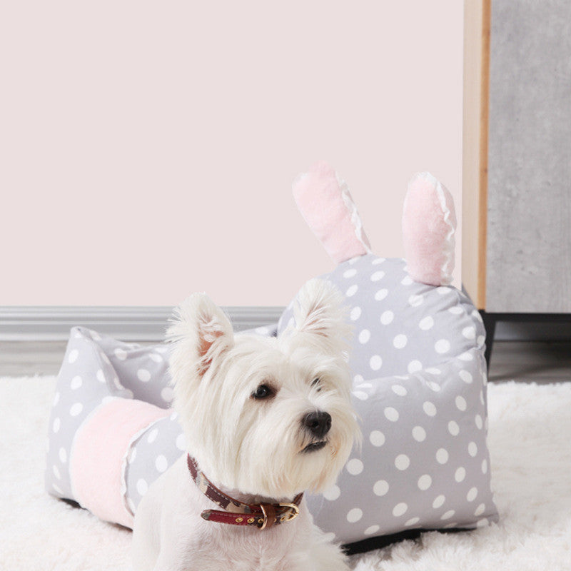 Washable Pet Nest Bed – Cozy Multi-Season Bed