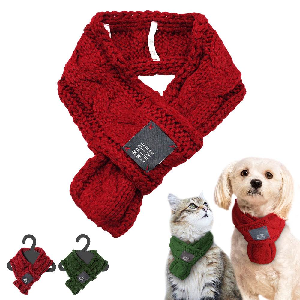 Thick Warm Pet Scarf for Dogs & Cats