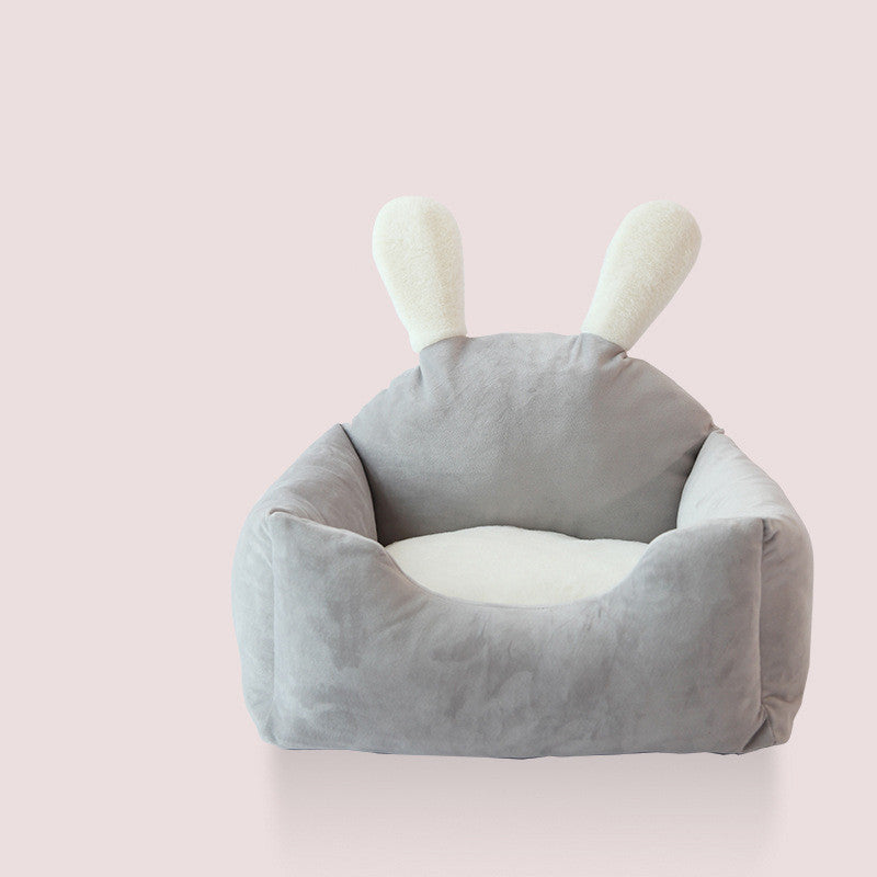 Washable Pet Nest Bed – Cozy Multi-Season Bed