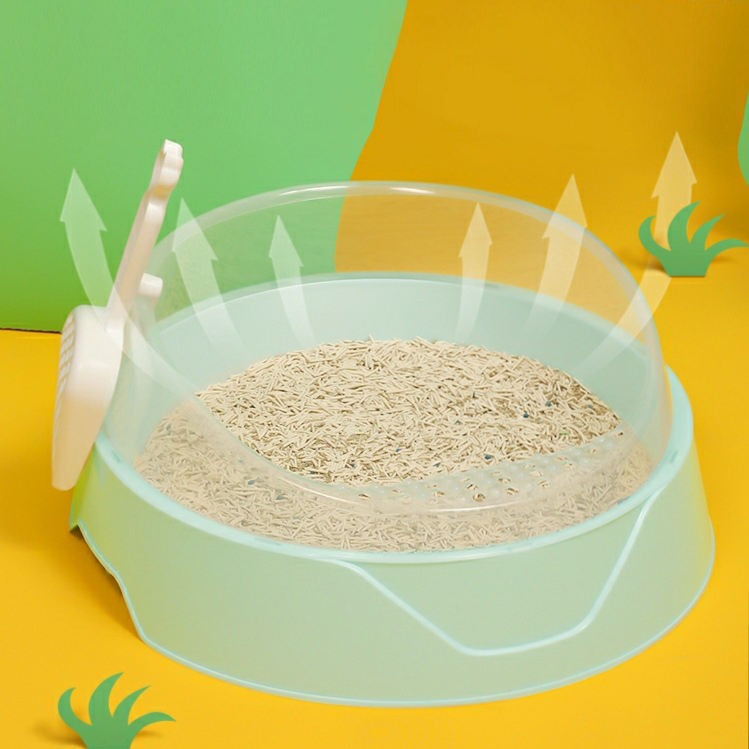Large Enclosed Cat Litter Box with Scoop & Odor Control