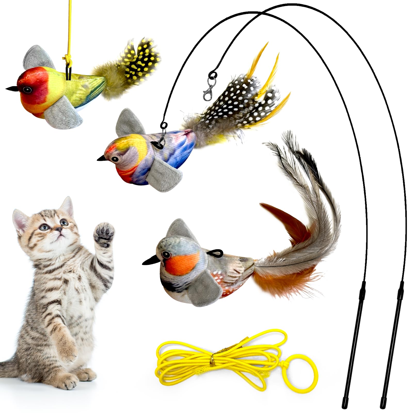 ChirpyBirds Interactive Cat Toy Set