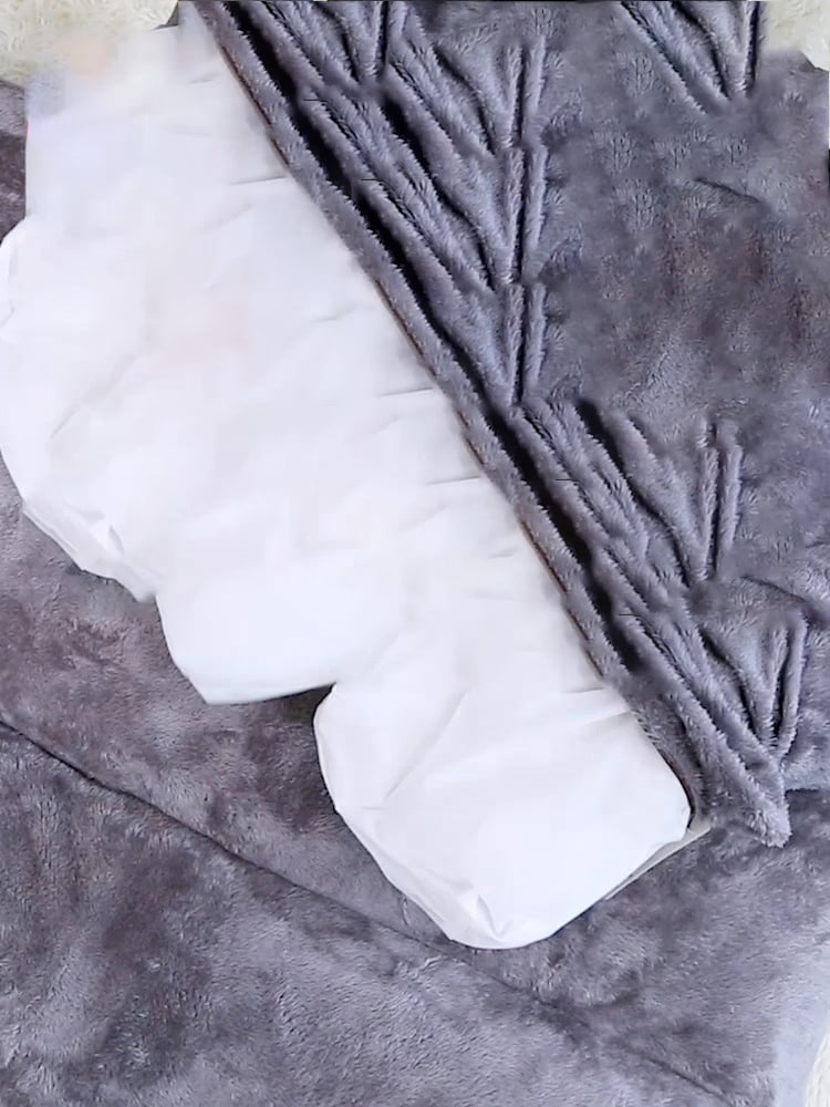 Long Warm Plush Dog Bed