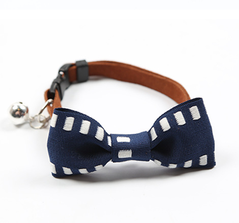 English-Style Pet Bowtie Collar for Small Dogs & Cats