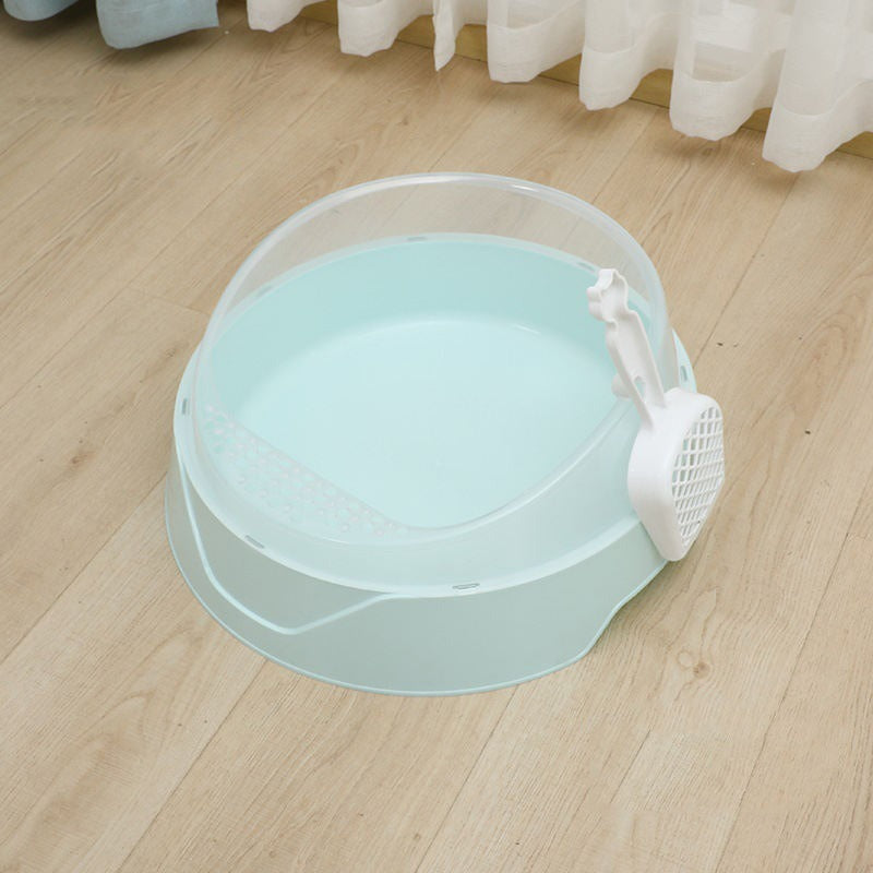 Large Enclosed Cat Litter Box with Scoop & Odor Control