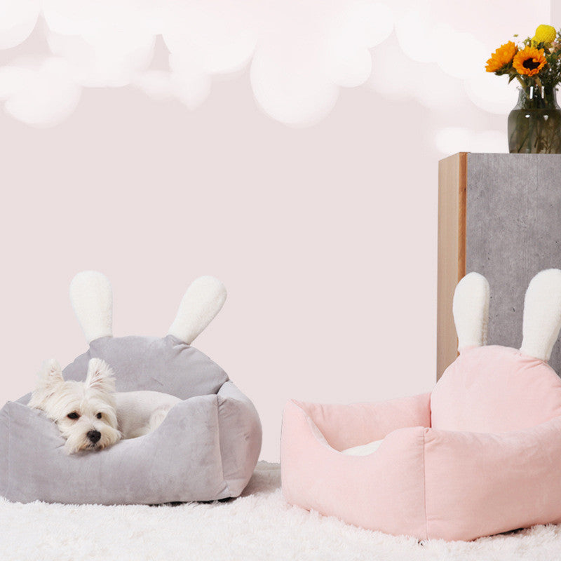 Washable Pet Nest Bed – Cozy Multi-Season Bed