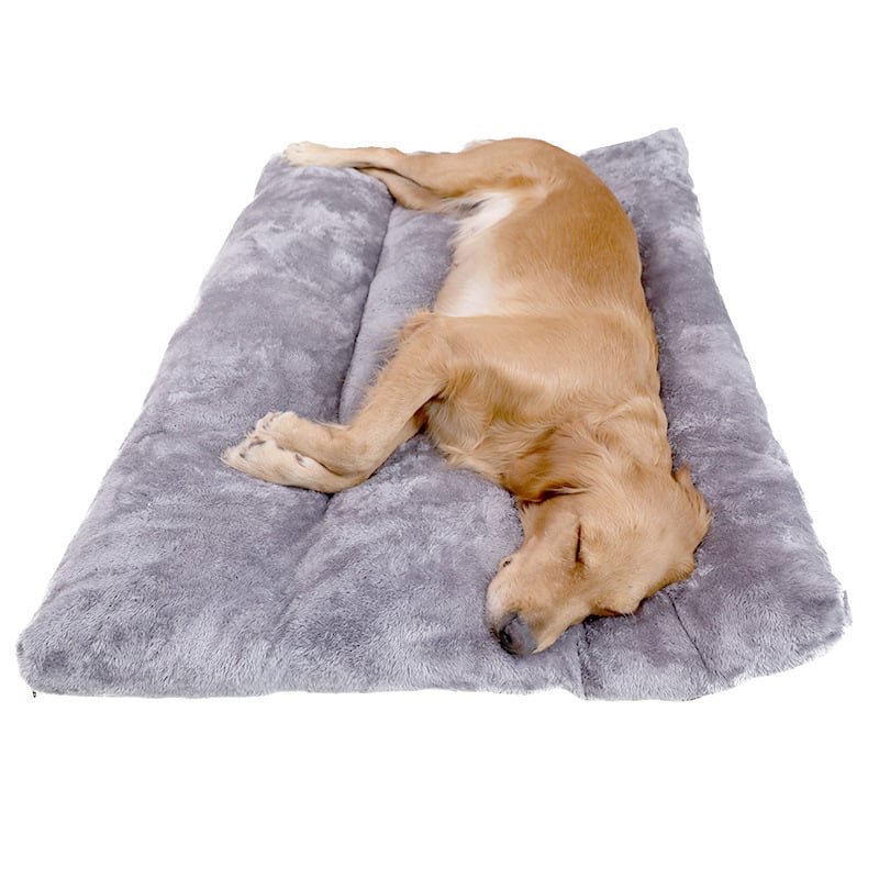 Long Warm Plush Dog Bed