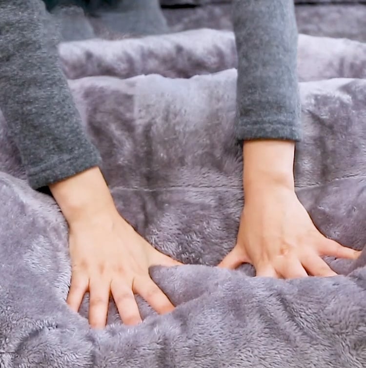 Long Warm Plush Dog Bed