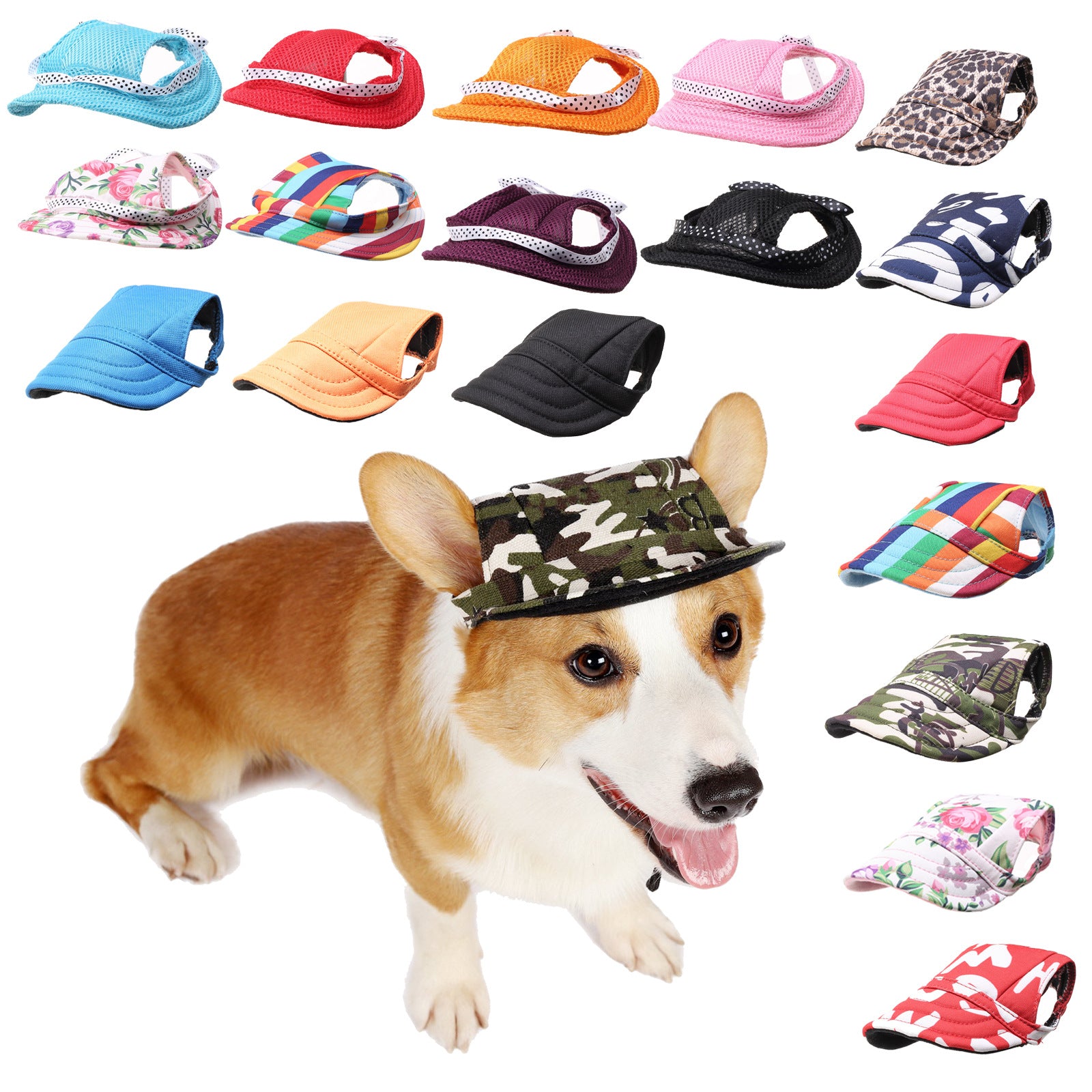 Summer Outdoor Breathable Pet Cap
