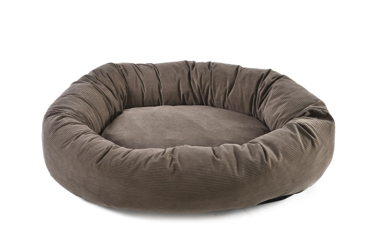 Max & Marlow Deluxe XL Bolster Pet Bed in Taupe